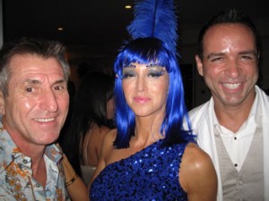 George Wallner, Malinka Max and Michael Valdes at the Circus Bash